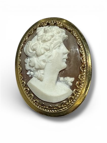 Broche Mandile 1922 Mujer Cammei  in Plata Conchiglia 2MSPCM17 - 2MSPCM17